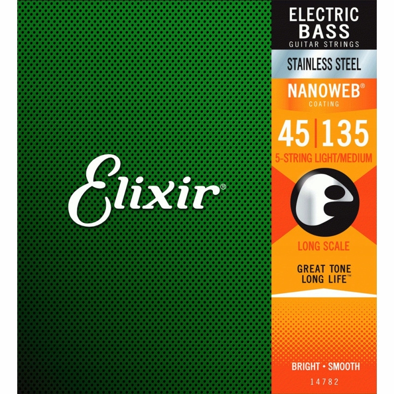 Struny Elixir 14782 (45-135) Struny pro basovou kytaru