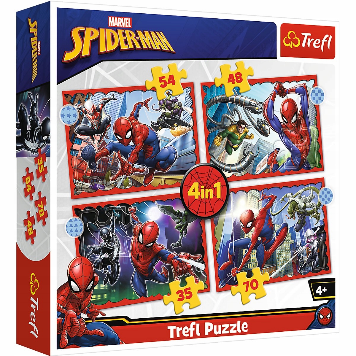 

34384 Trefl Puzzle 4W1 Bohaterski Spiderman