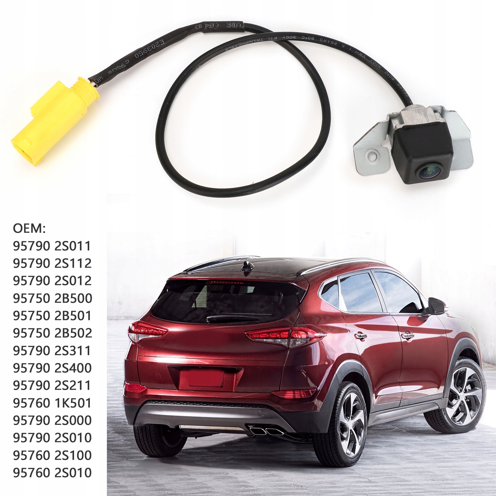 KAMERĄ COFANIA REJESTRATOR SAMOCHODOWY Z TYLNĄ HYUNDAI TUSCON IX35 Model c07d714e-3a31