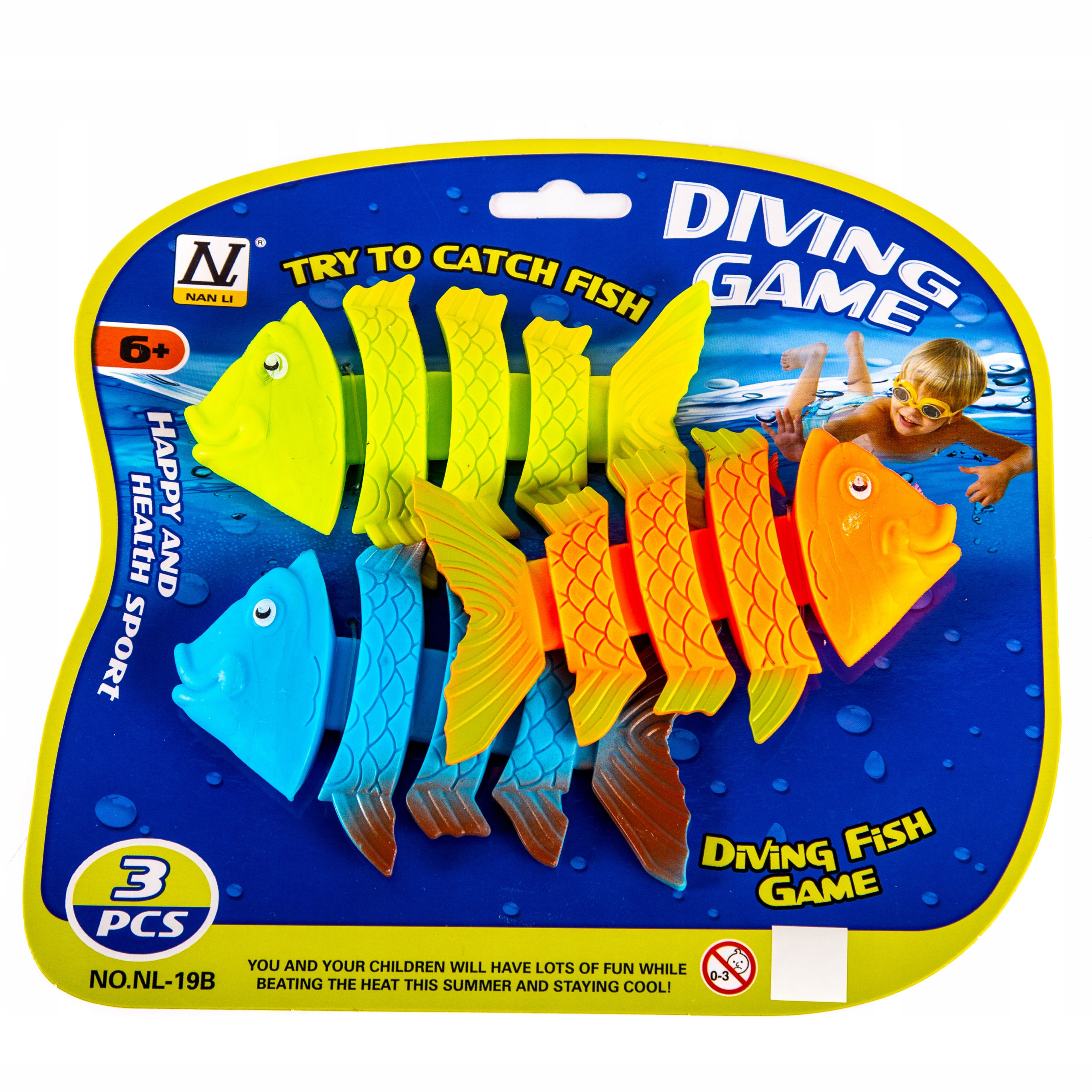 ZABAWKI DO NURKOWANIA RYBKI DO WODY BASENU 3szt