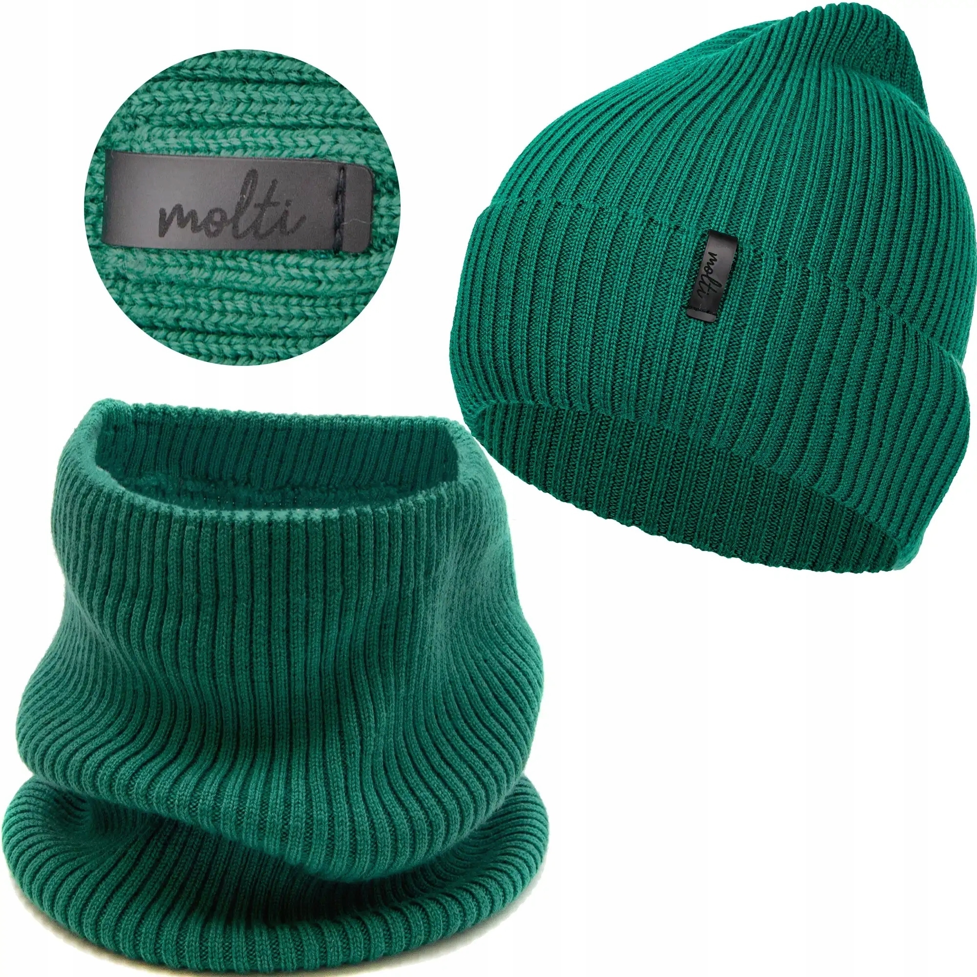 Krásný dámský komplet Čepice Nákrčník teplá zimní mikina merino vlna 58-62