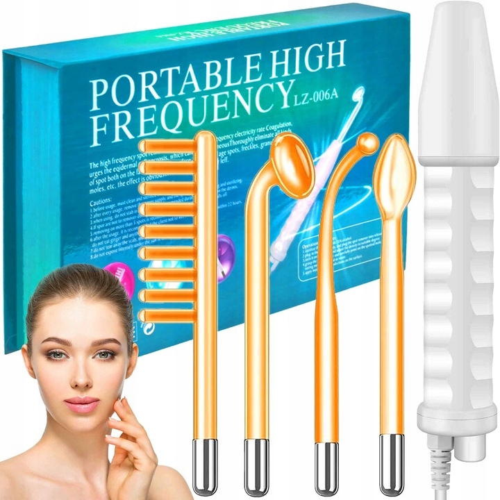 Darsonval Derma Wand 4 Peloty Péče O Elektrody Pro Obličej A Vlasy Těla