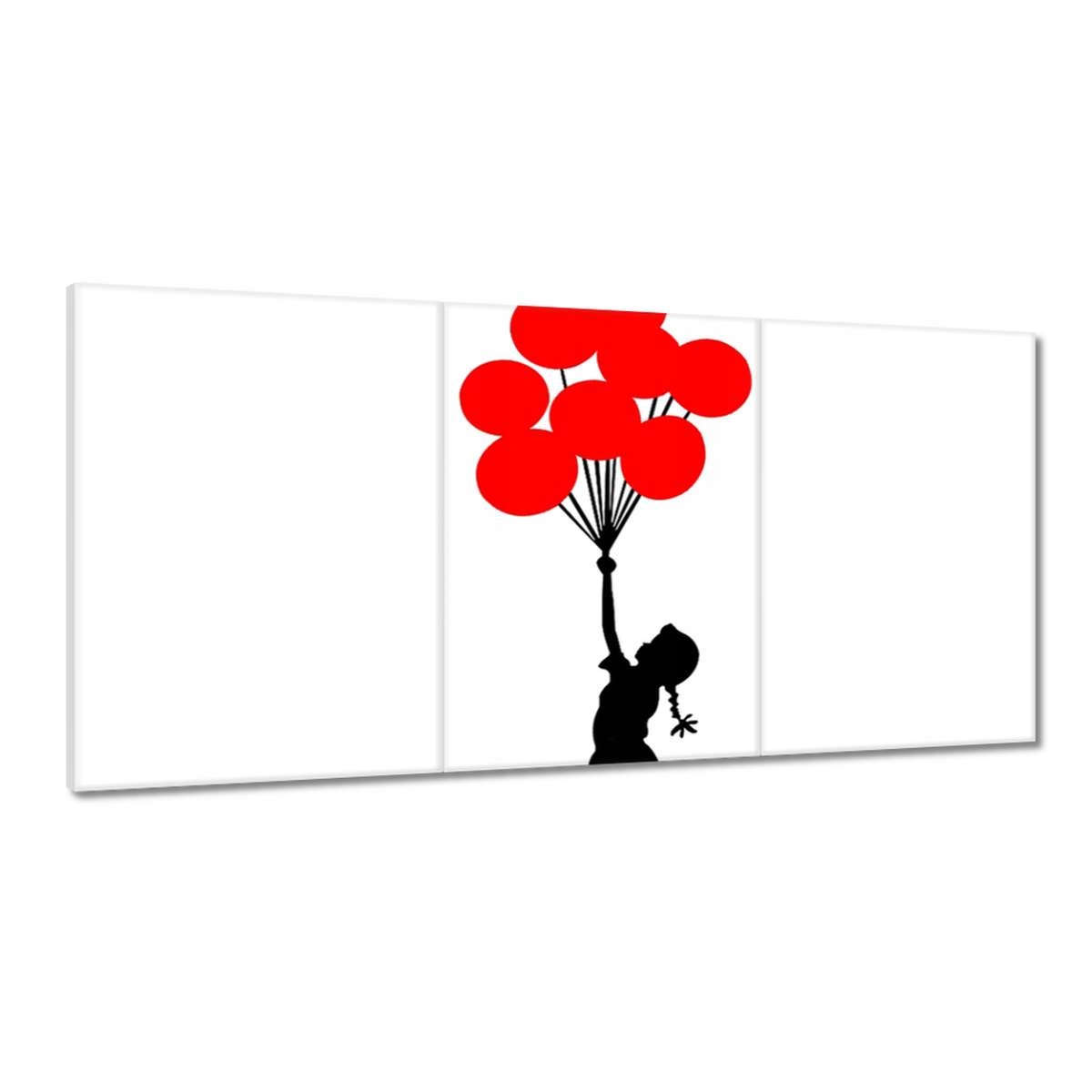 Obrazy 180x90 Dievčatko s balónmi