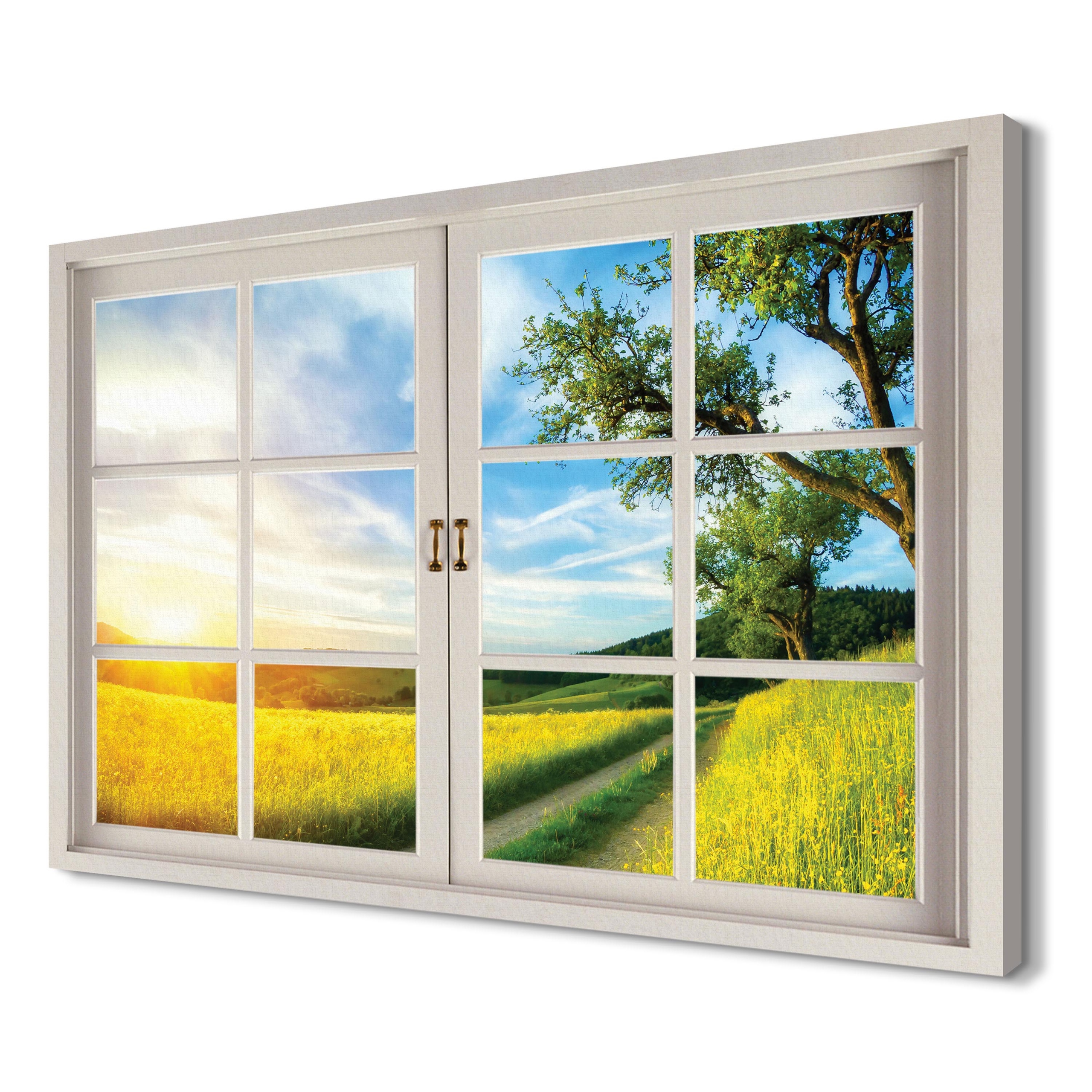 

Łąka Drzewo ścienny 120x80 Fotoobraz na płótnie 3d