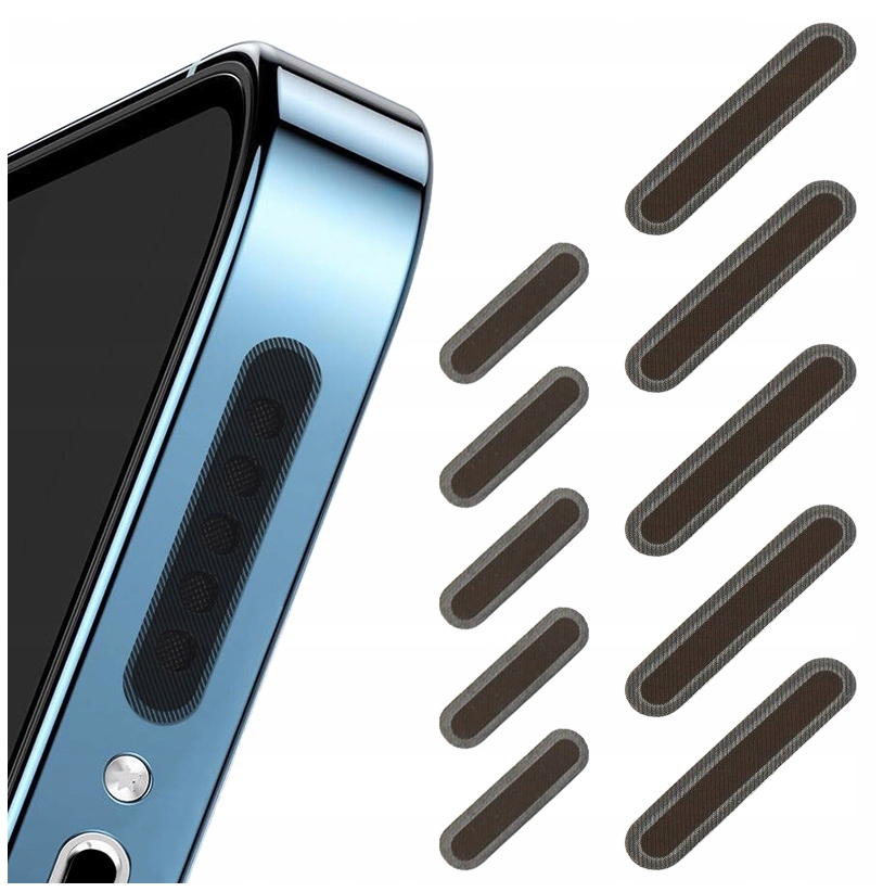 ZESTAW FILTRÓW PRZECIWKURZOWYCH SIATECZKA OSŁONKA NA GŁOŚNIK TELEFONU 48szt
