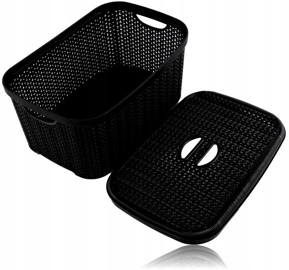 Koszyk kosz organizer pojemnik wkład ażurowy 6L CZARNY Marka Katex