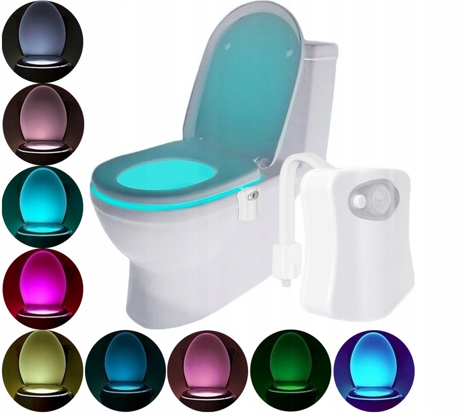 

Lampka Led do Wc toalety czujnik ruchu zmierzchu