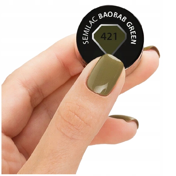 

Semilac 421 Baobab Green Lakier Hybrydowy 7ml