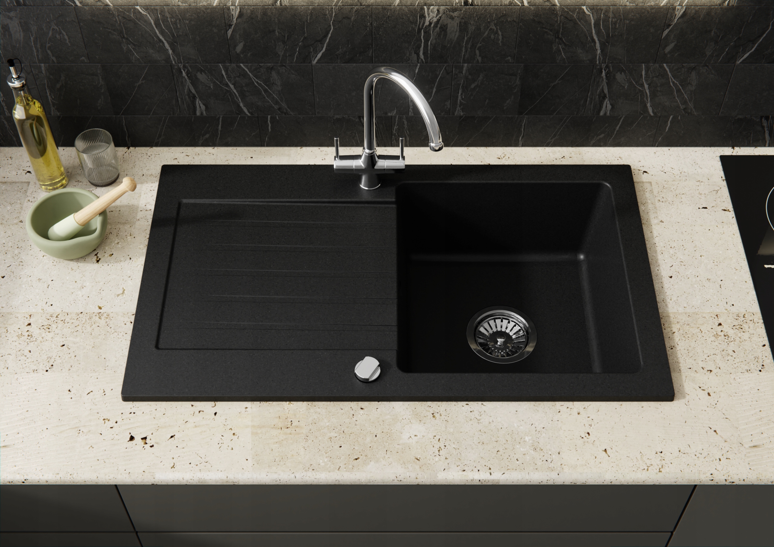 Zlewozmywak granitowy zlew kuchenny BERLIN WYPRZEDAŻ Kod producenta Berlin/08