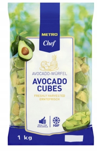 Levně Metro Chef Avokádo kostka zmrazená 1 kg zelenina připravená k jídlu a smoothie