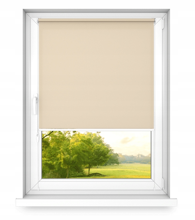 Roleta bez zatloukání Tmavě Béžová 100 x 160 cm mini basic rychlá montáž