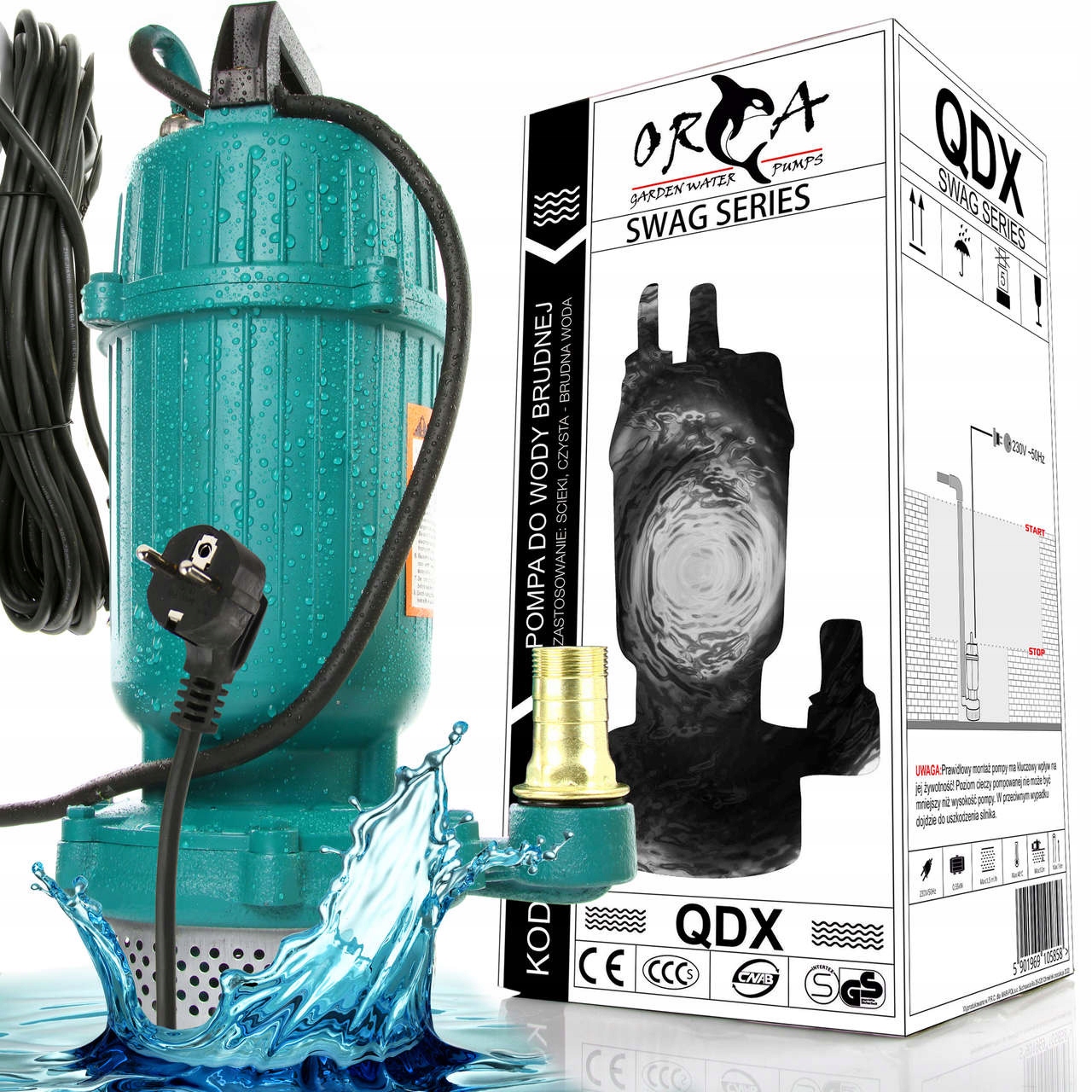 Ponorné Čerpadlo Na Vodu QDX1.5-16-0.37