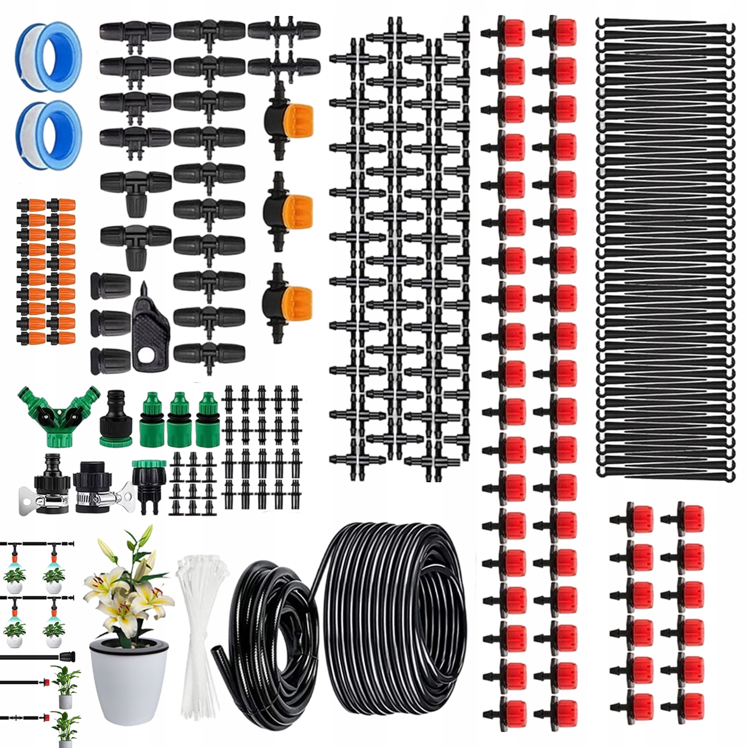 Sada Pro Mikrozavlažování 340 Ks Pro Louku S Jednoduchou Montáží