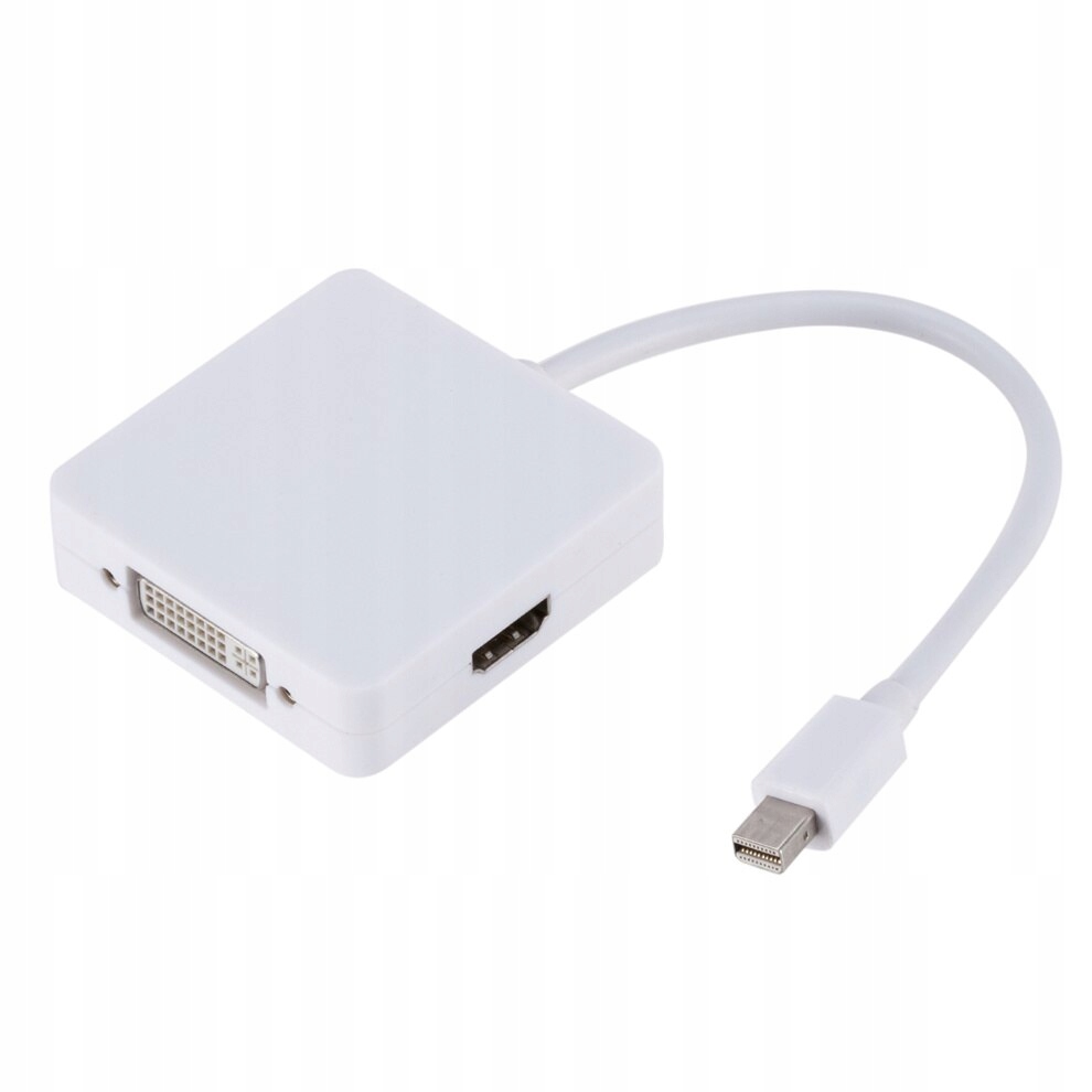 Adapter 3w1 Mini DisplayPort DP - HDMI + DVI + VGA