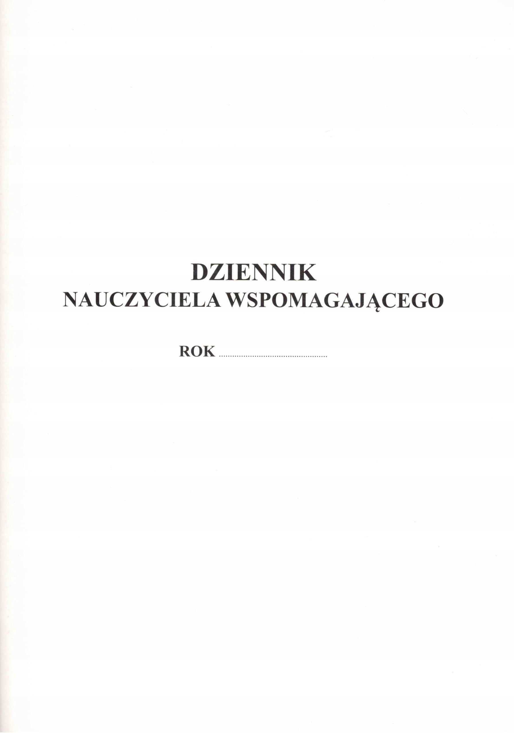

Dziennik nauczyciela wspomagającego A4