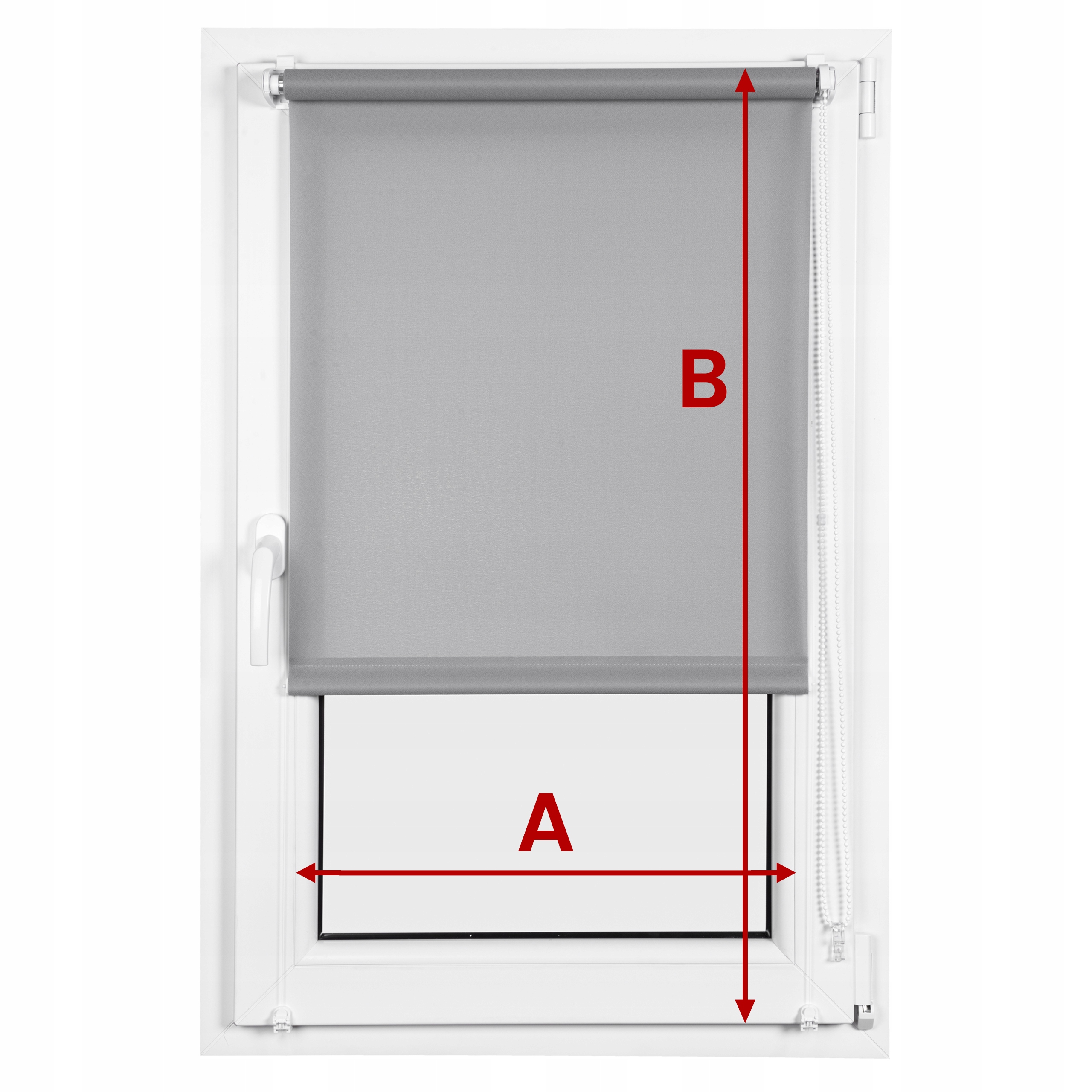 ROLETA ZACIEMNIAJĄCA 100X150 CM LECH WEWNĘTRZNA Z PROWADNICAMI NA WYMIAR Marka Promat