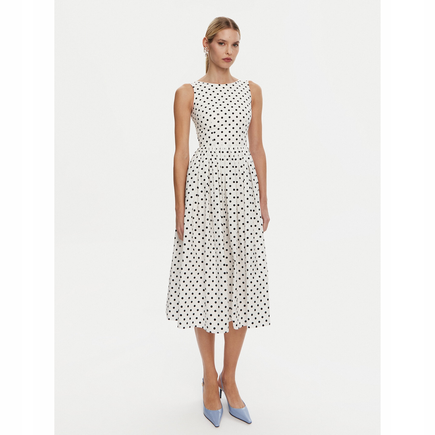 Dolce & Gabbana Damskie Sukienka codzienna Biały F6JHVT HS5R7