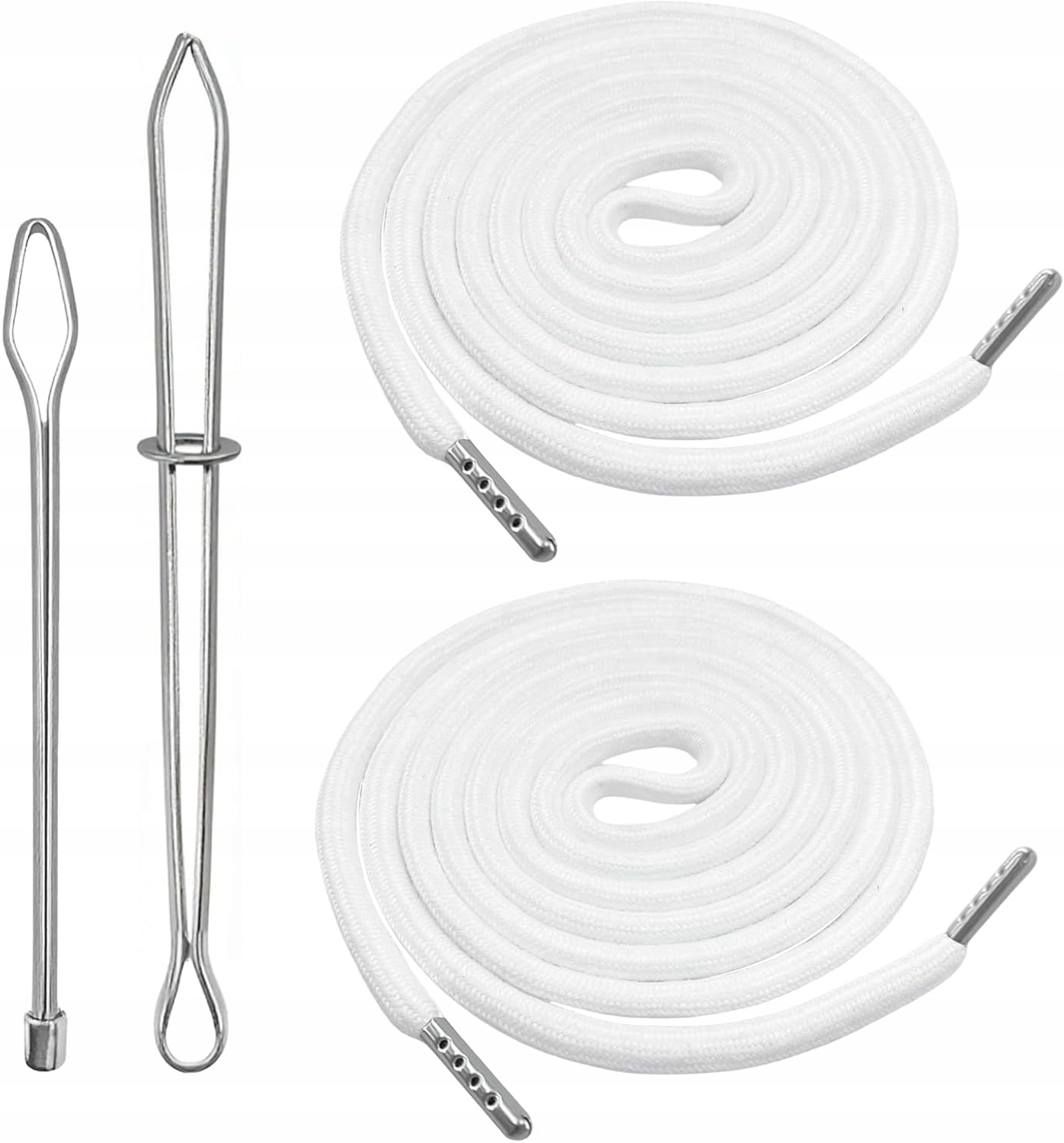 Bavlněná Šňůrka Na Mikinu A Tepláky 140 CM Bílá S Jehlou