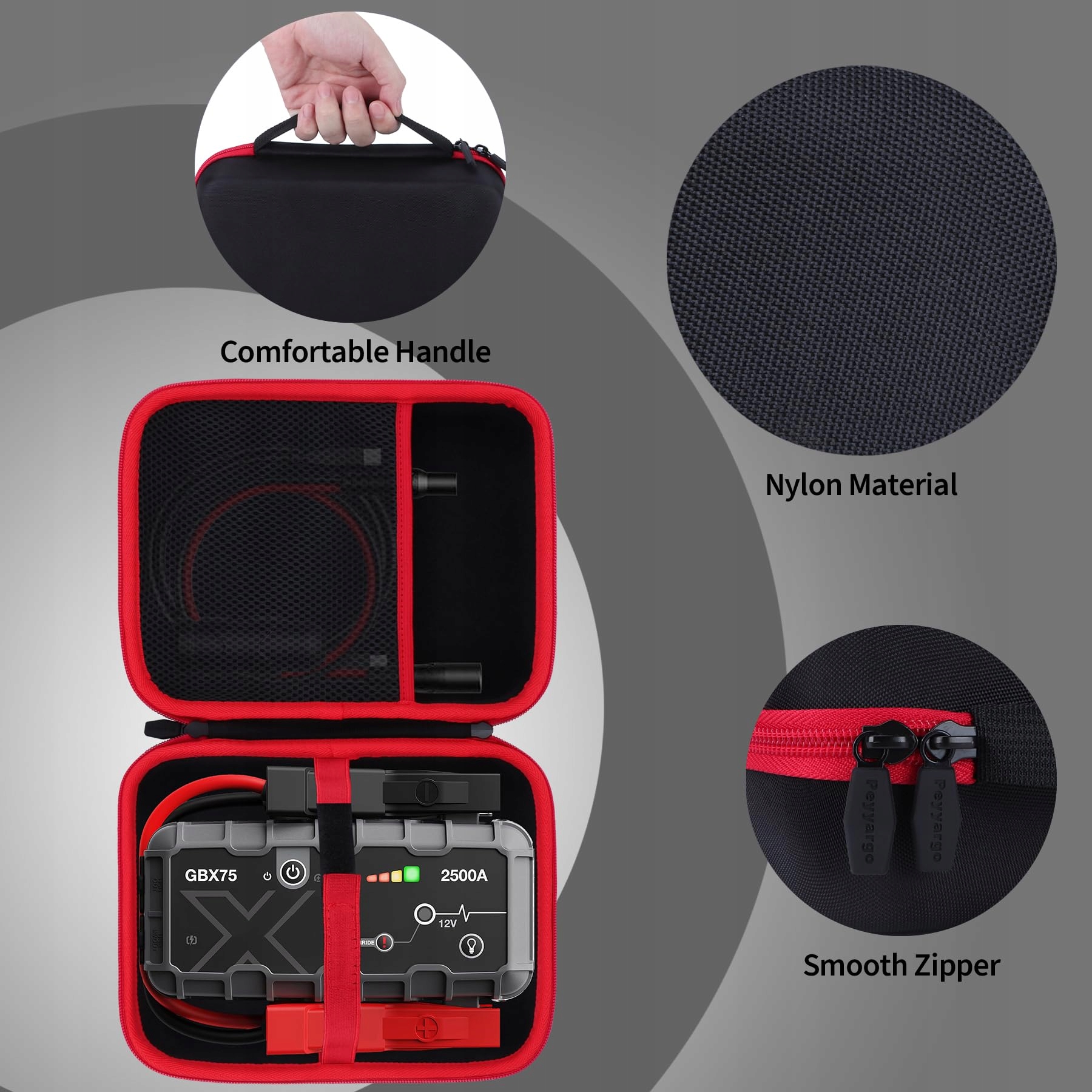PEYYARGO Etui Ochronne Kompatybilne z Boost X GBX75 Powerbanką Starthilfe — miniatura 5