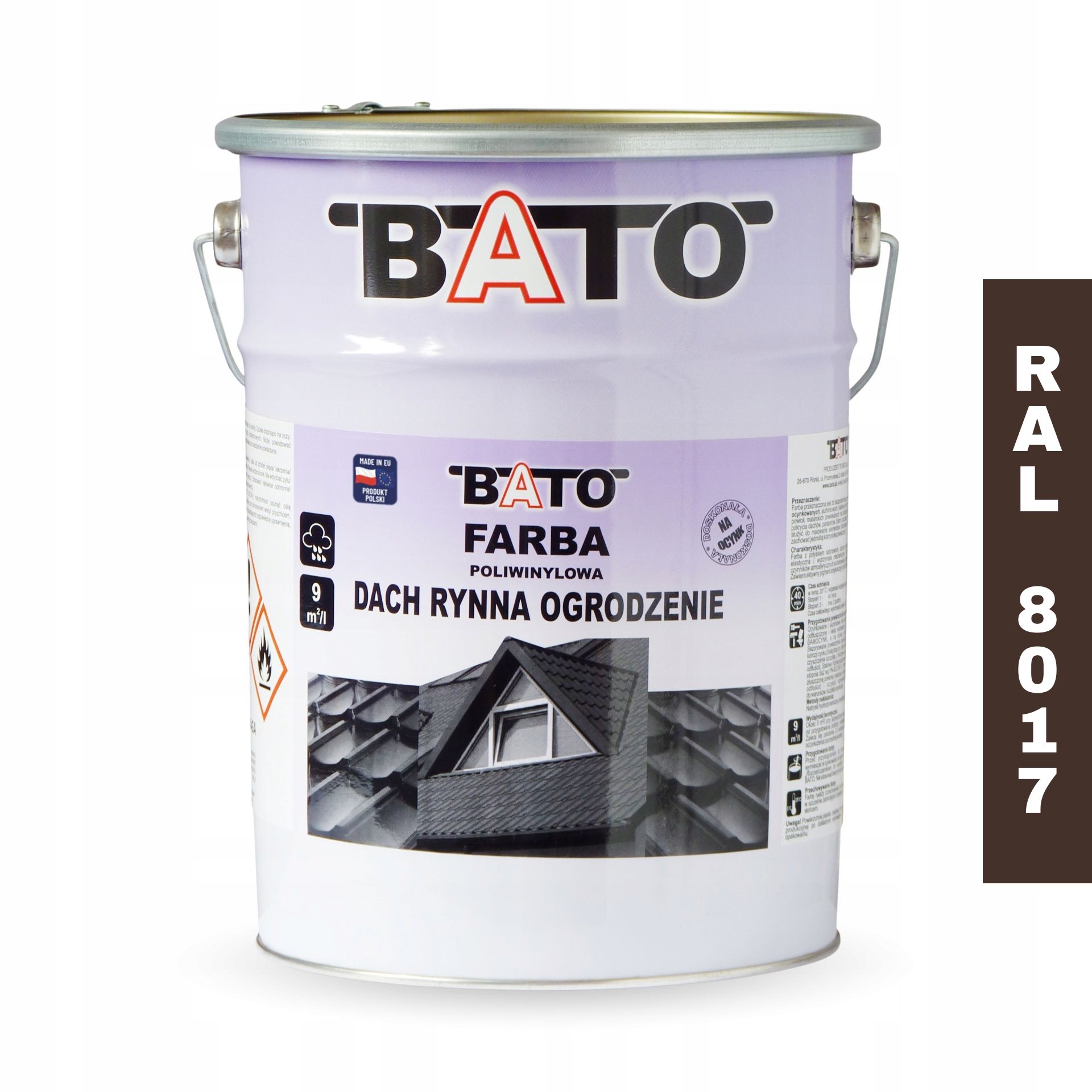 Barva barva na střechu Bato Ral 8017 tmavě hnědá 5L