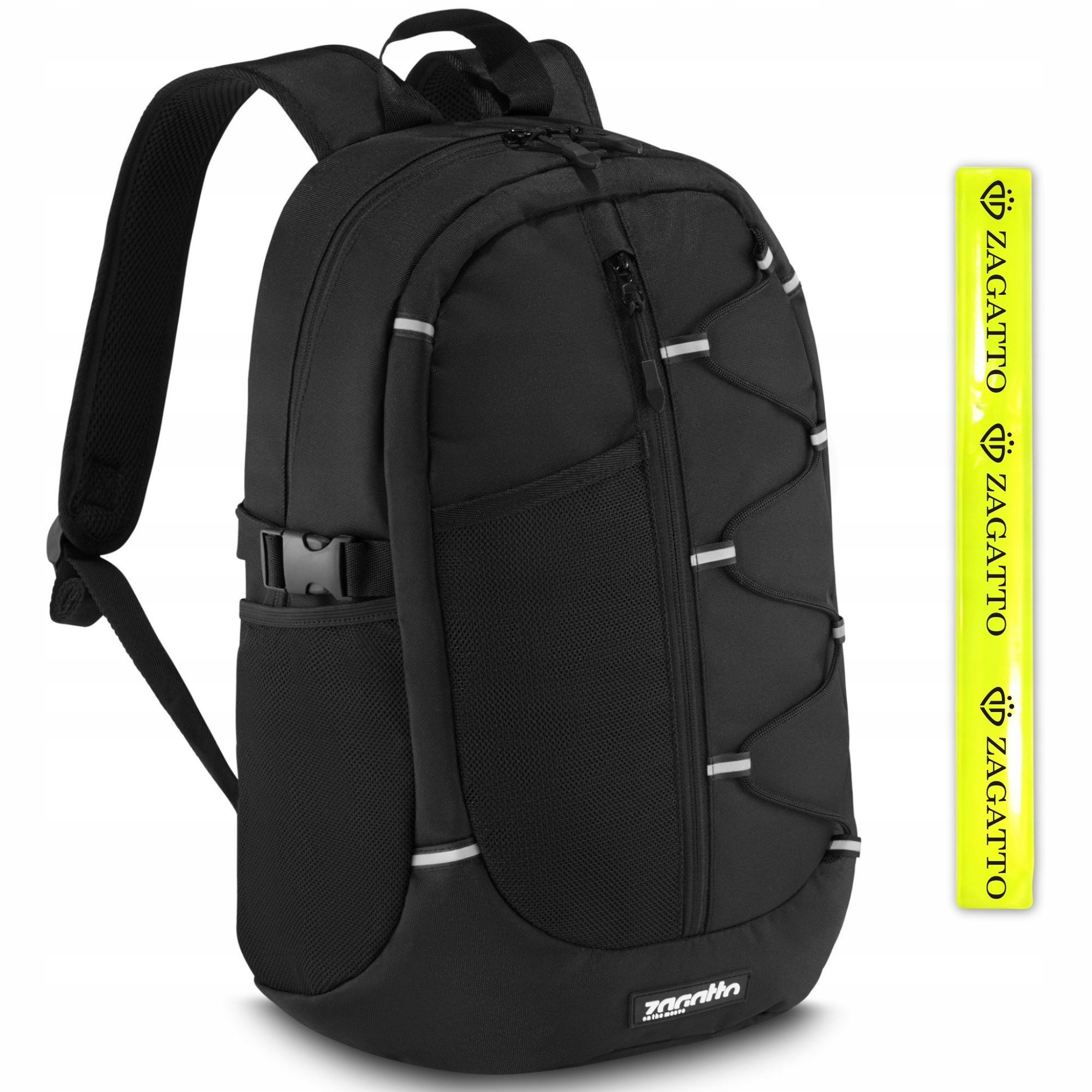 Plecak męski młodzieżowy szkolny sportowy turystyczny 20l czarny Zagatto