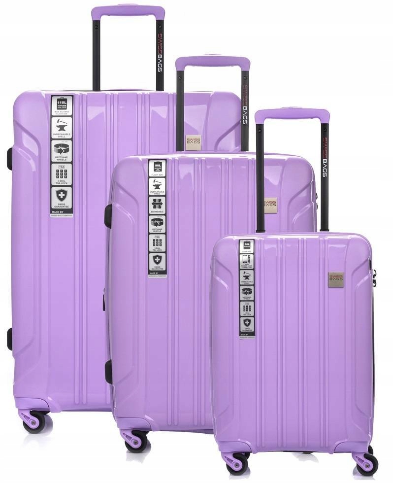 Turistické kufry 3v1 Kabinové, střední, velké