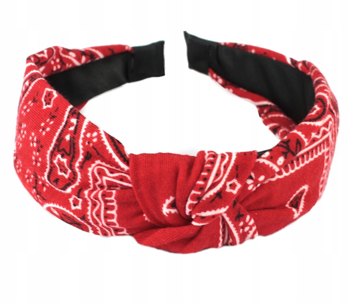 

Opaska Do Włosów Węzeł Supeł Bandana Czerwona