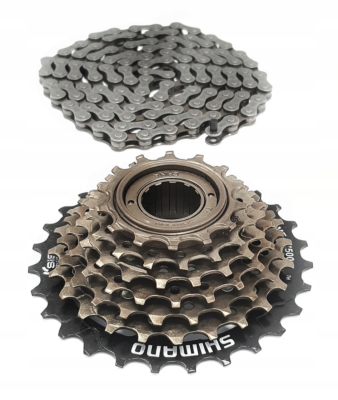 

Komplet Oryginał Shimano Łańcuch HG40+ Wolnobieg 7