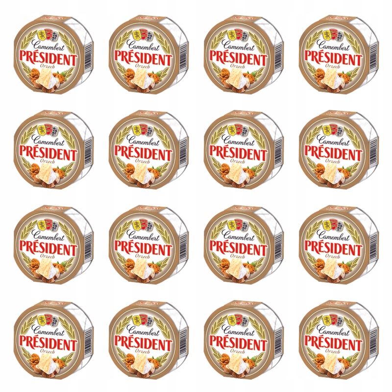 President Camembert Orzech 120 g X16