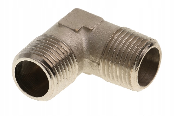 

Kolanko Stalowe 1/2" Chromowane Gwint Zew
