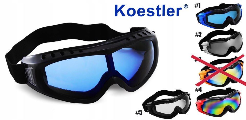 GOGLE OKULARY NARTY SNOWBOARD KOESTLER BLACK #12 Marka Koestler