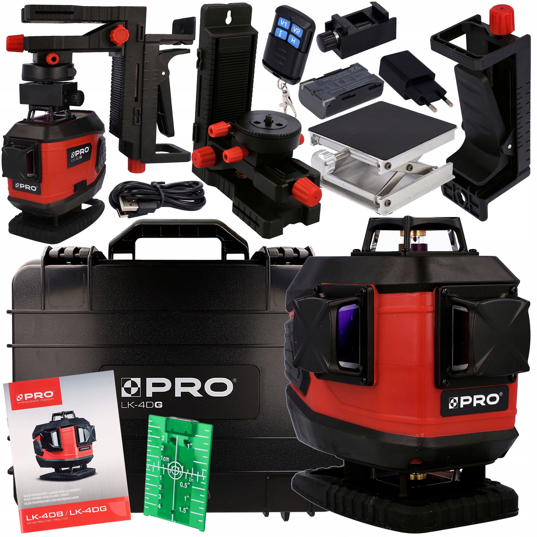 

Laser Krzyżowy Poziomica Laserowa 4x360 Zielony