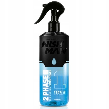 NISHMAN 2-FAZY ODŻYWKA DO BRODY I WŁOSÓW SPRAY 400