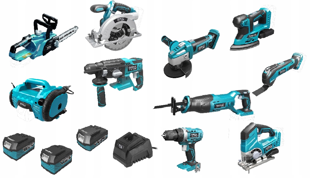 Sada elektrického nářadí Dedra Sas+all 3 akumulátory