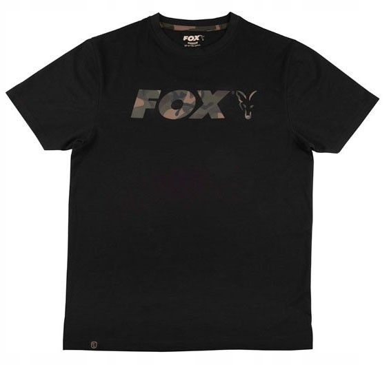 Koszulka Fox Print Black/Camo T-shirt XXL