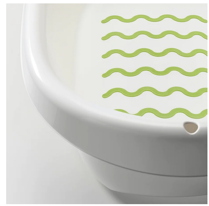 Ikea wanienka do kąpieli antypoślizgowa stabilna dla dzieci biała Kod producenta 402.484.43