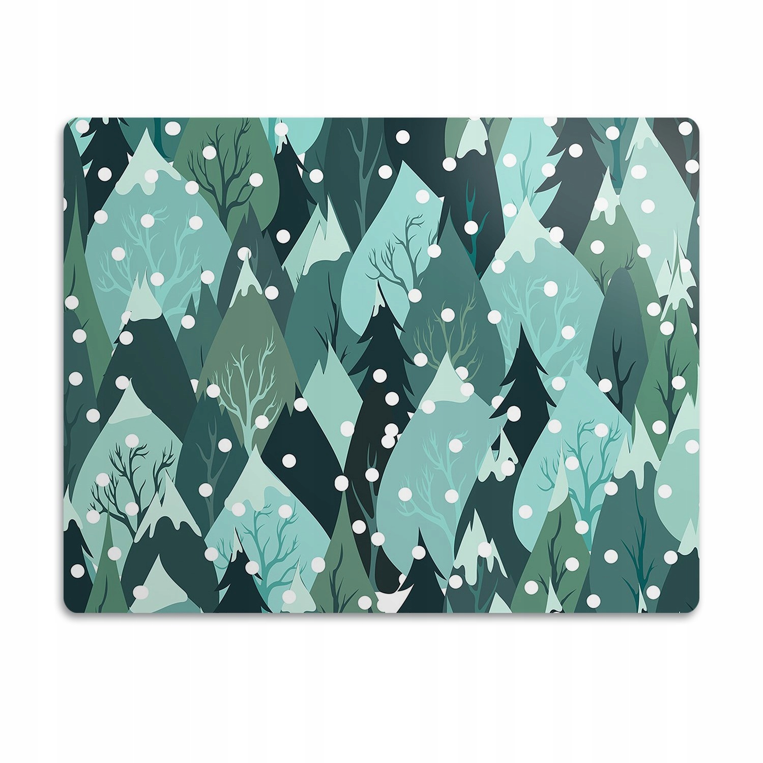 Levně Pro psa ochranná podložka pod misku Hory sníh 60x40cm