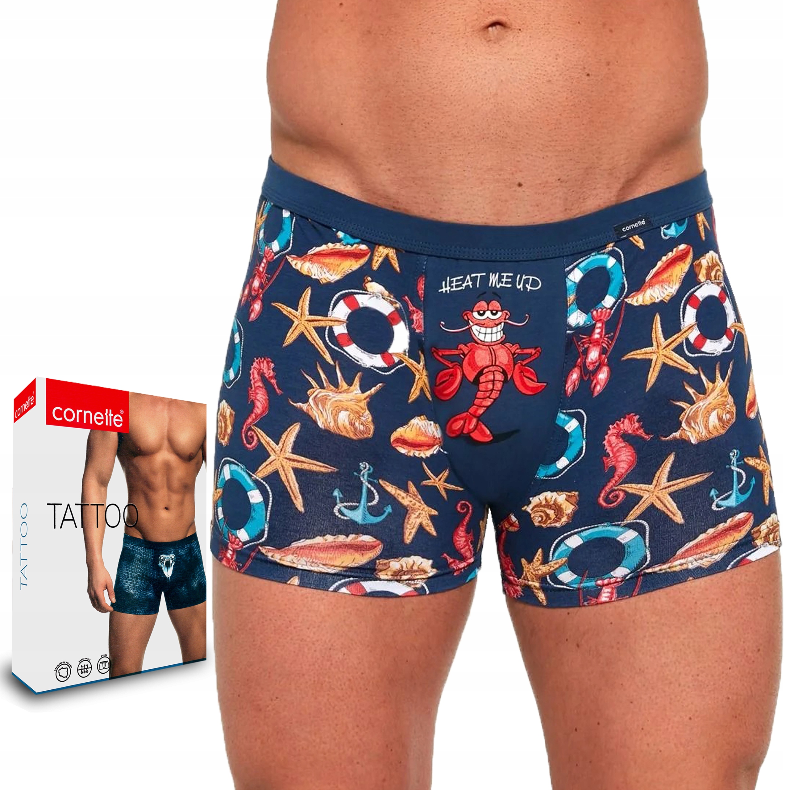

Bokserki Cornette Tattoo Lobster, 280/208, M