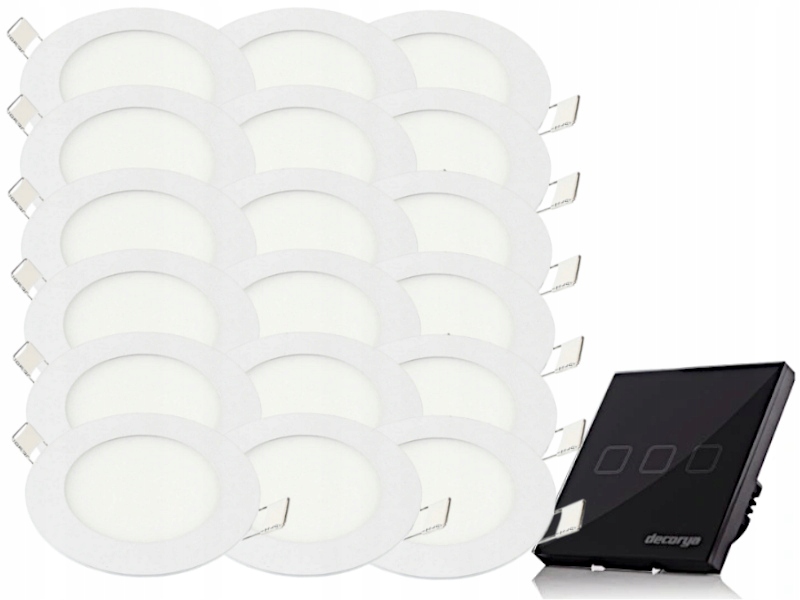Sada Halogen Lampičky na strop 3W 18x Vypínač