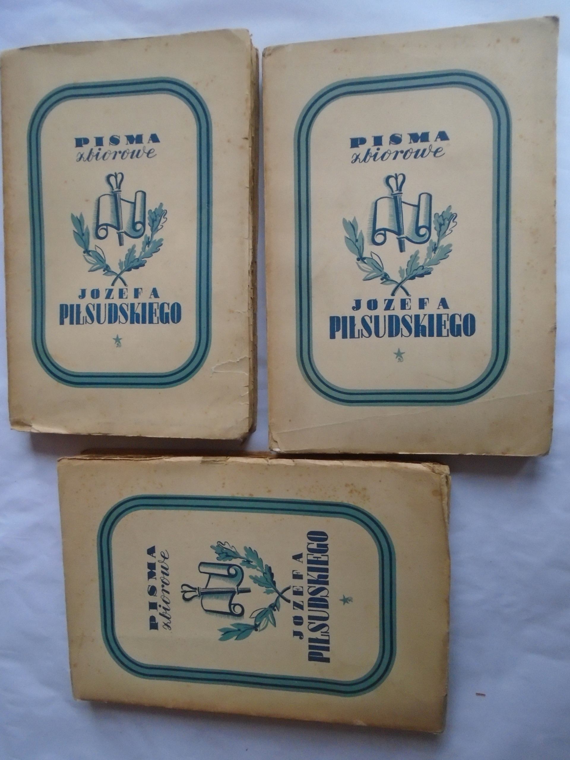 @ PISMA ZBIOROWE JÓZEF PIŁSUDSKI 1937 SZEŚĆ TOMÓW + PIŁSUDSKI GARLICKI