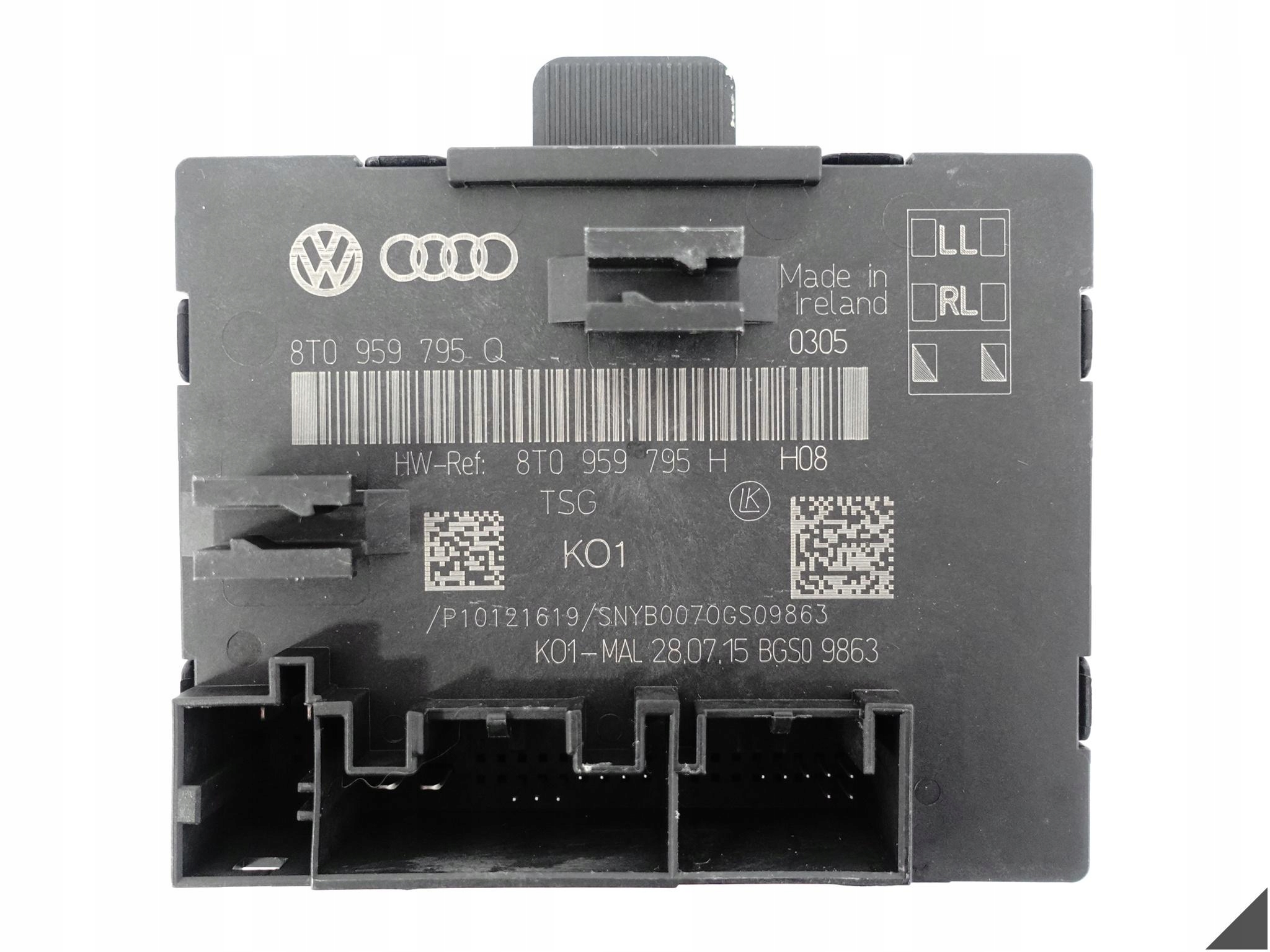 AUDI A5 S5 8T0 A4 S4 8K0 LIFT 11-16 module control unit door rear part R=L