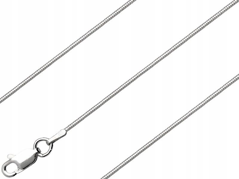 

Łańcuszek Żmijka Rodowana 75CM 1,0MM Srebro 925