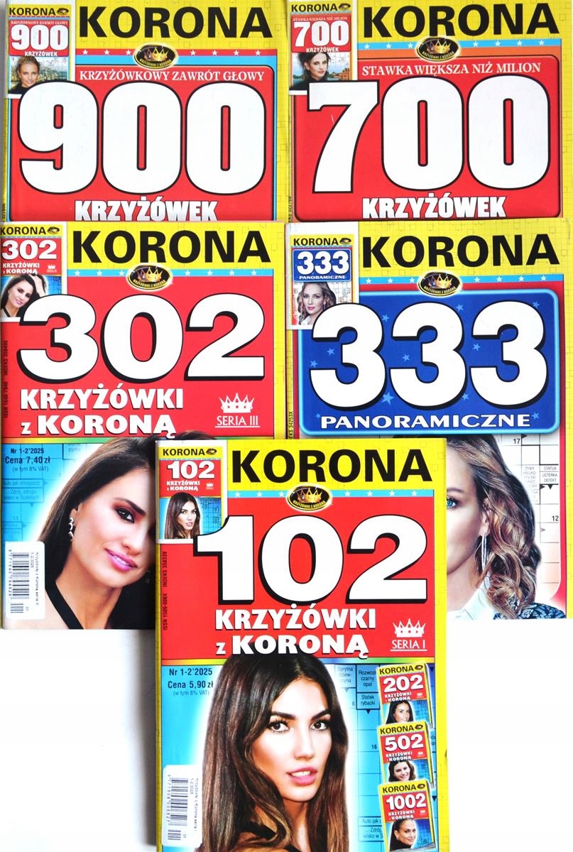 ZESTAW 2337 KRZYŻÓWEK PANORAMICZNYCH KORONA 1-2/2025