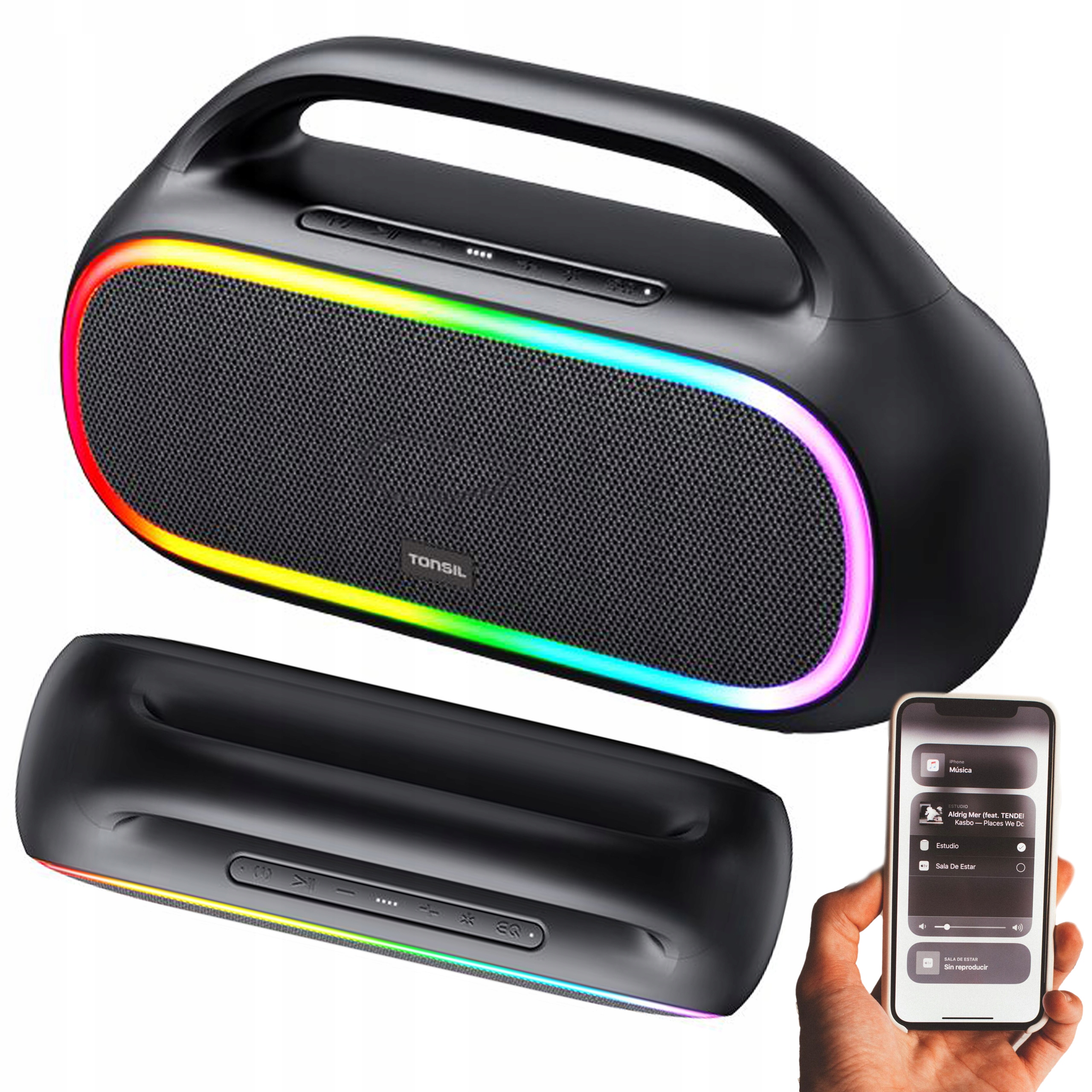 

Tonsil Głośnik Bezprzewodowy Tonus Bluetooth Rgb