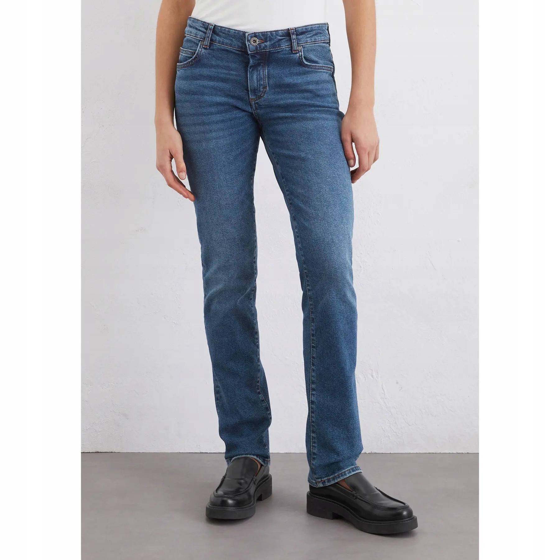 Marc O'polo Modré Džíny Mom Jeans S Vysokým Pasem 28/32 7CA