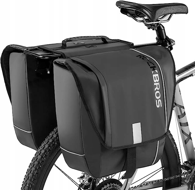Sakwa rowerowa, 30L Rockbros A10, wodoodporna, 2x15L, sakwy, duże torby