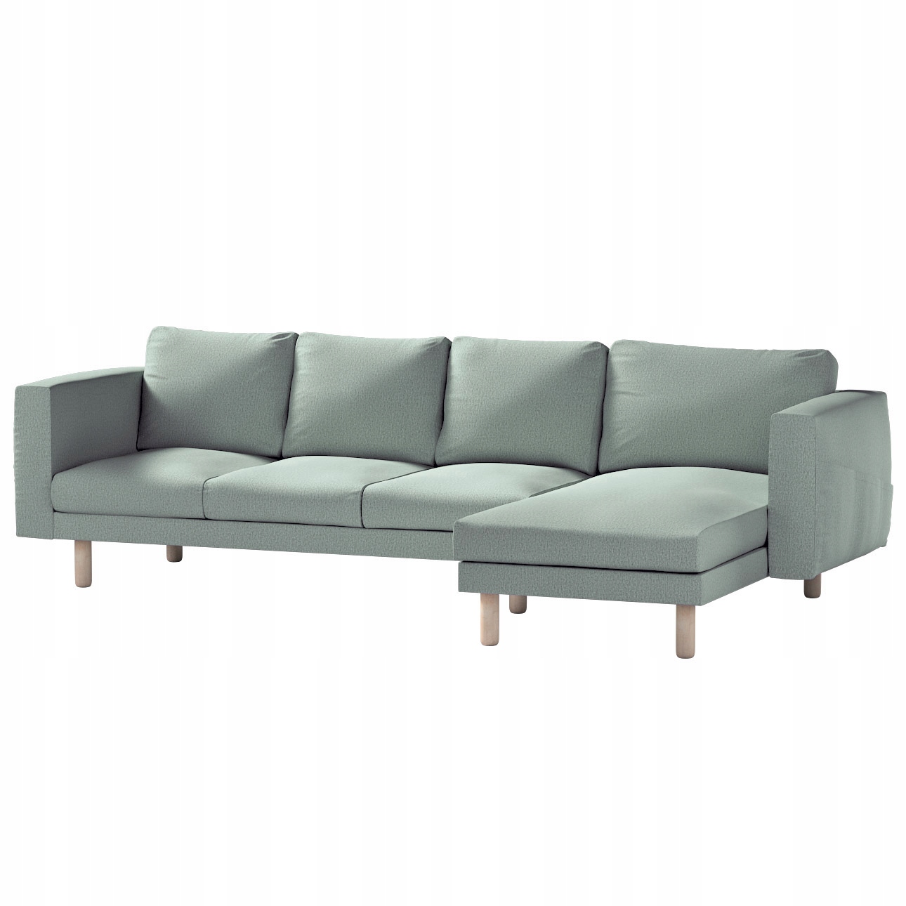 Dekoria potah na pohovku Norsborg pro 4 osoby s lenoškou Ikea, zelený