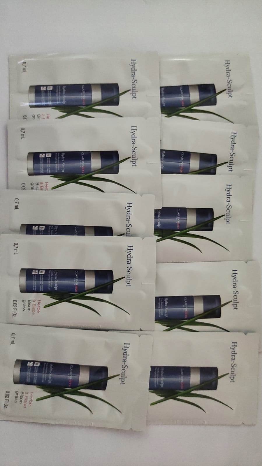 ZESTAW 10 x Clarins MEN HYDRA-SCULPT extra nawilżenie 7 ml saszetki