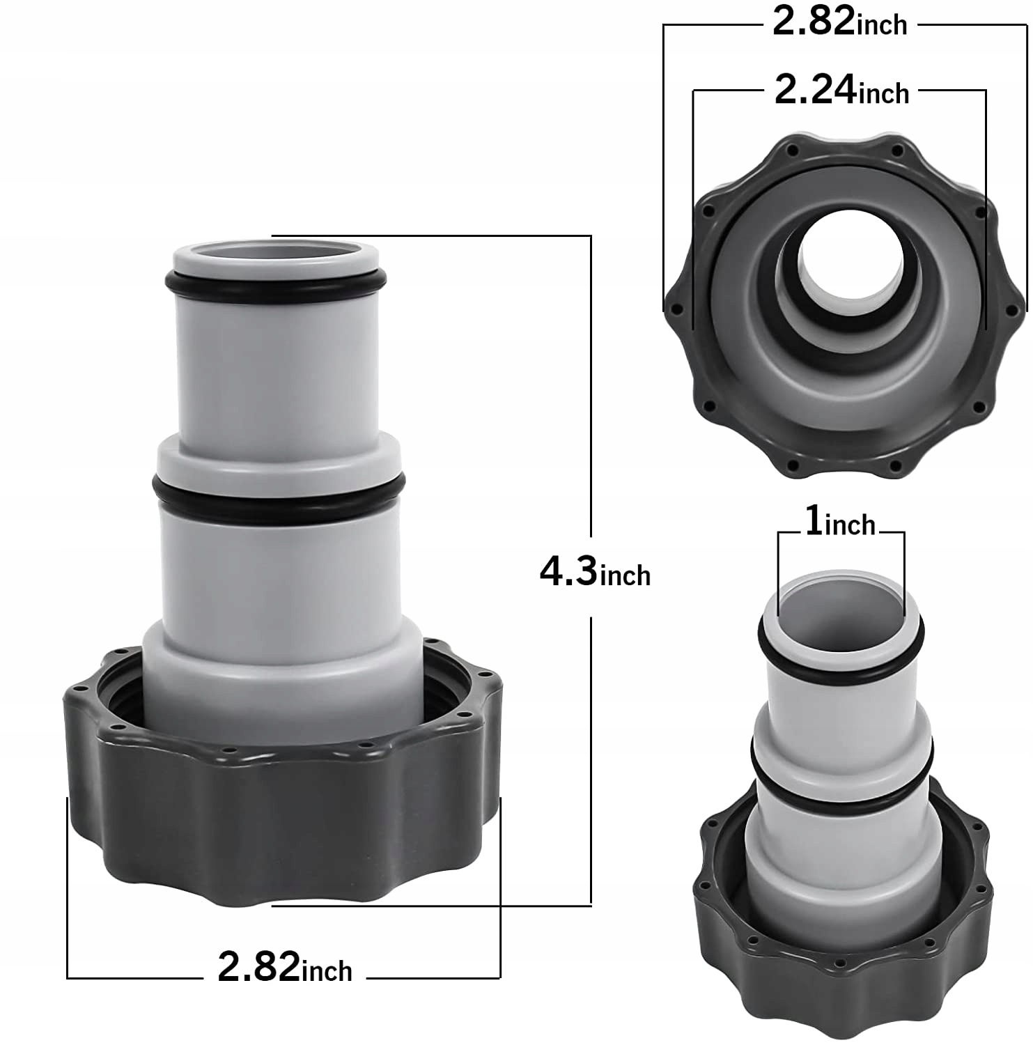 2x ZŁĄCZKA REDUKCJA DO WĘŻY DLA POMP WĘŻE BASENY ADAPTER DO INTEX 32-38MM Kod producenta 2971409