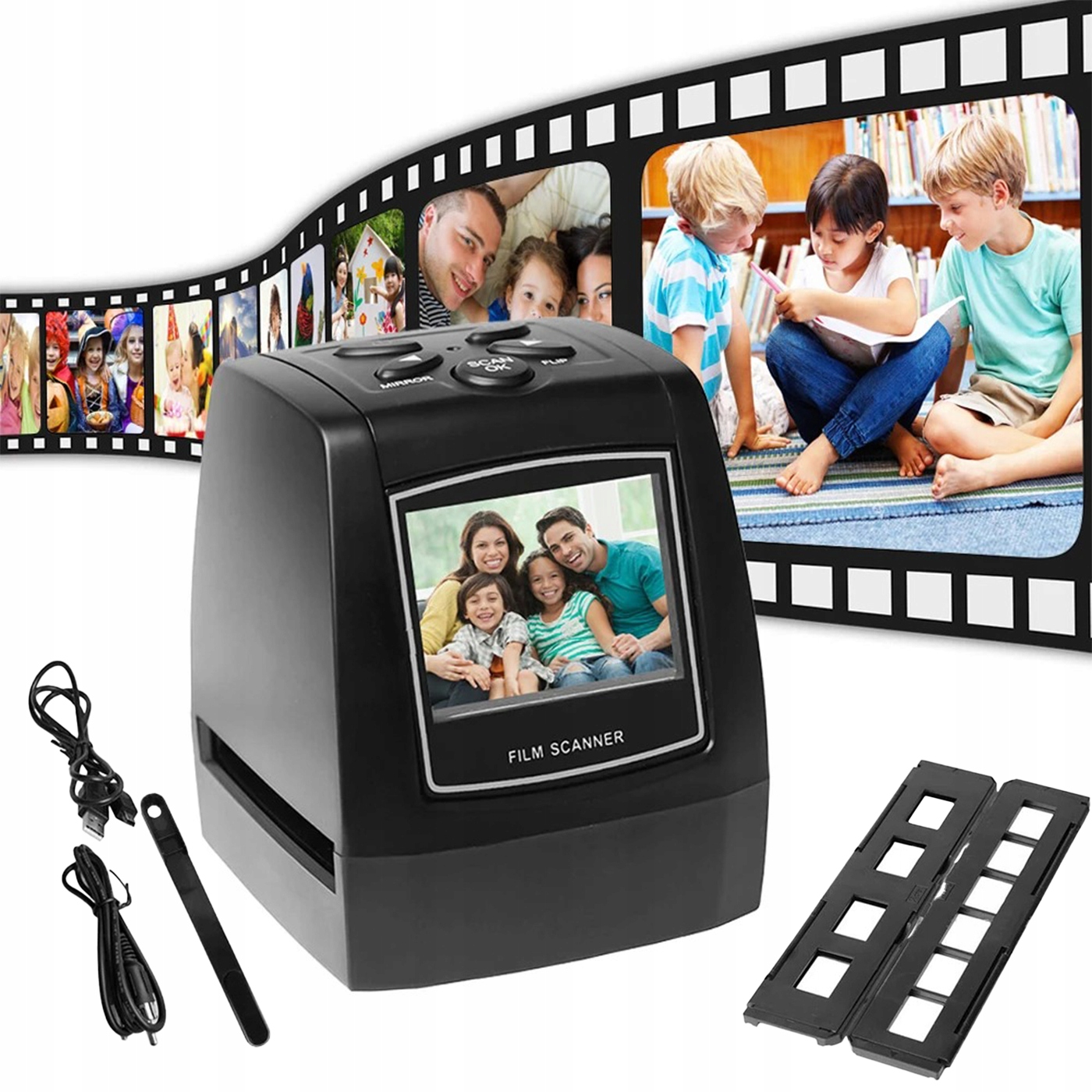 Skener negativů pro fotografie 35/135 mm pro digitalizaci Kliš Staré fotografie